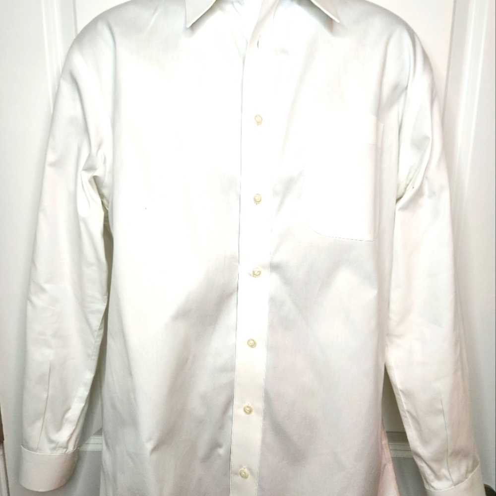 White Dress Shirt with Collared Design